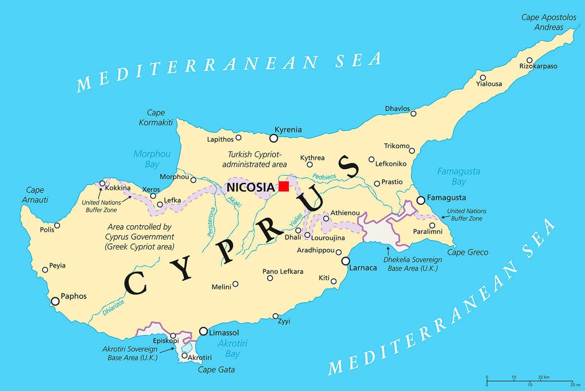 fővárosa Ciprus térkép