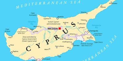 Fővárosa Ciprus térkép