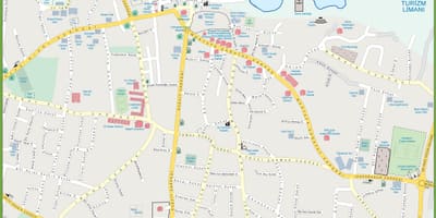 Térkép észak-Ciprus kyrenia