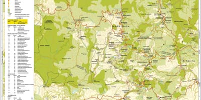 Térkép troodos-hegység Ciprus